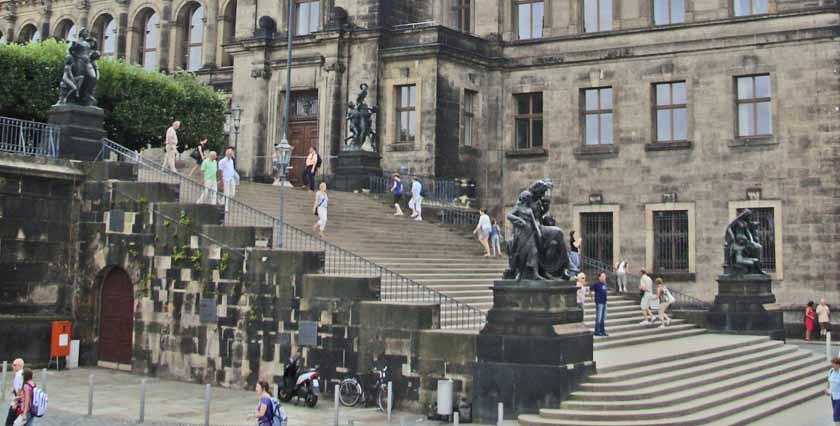 Германия. Дрезден. Брюльская терраса (Bruehlsche Terrasse).