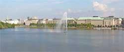 Германия. Гамбург. Озера Альстер (Alster)