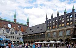 Германия. Любек. Ратуша (Rathaus).